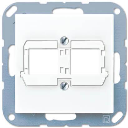 Накладка для двойных модульных разъемов Reichle+De-Massari Jung A 500 белая A569-21ACSWW