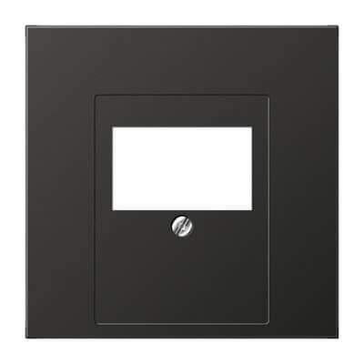 Накладка розетки ТАЕ, моно/стерео-аудиорозетки, комбинированной вставки Jung LS 990 антрацит AL2969TAN