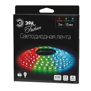 Светодиодная лента ЭРА 7,2W/m 30LED/m 5050SMD RGB 5M LS5050-30LED-IP20-RGB-5m C0043041