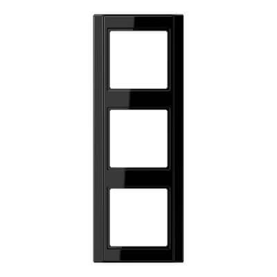 Рамка 3-постовая Jung A 500 черная A583SW