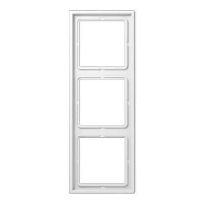 Рамка 3-постовая Jung LS 990 белая LS983WW