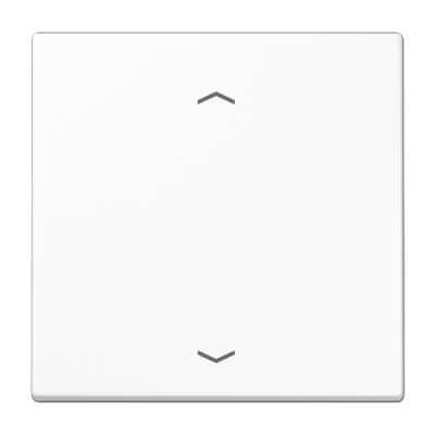 Накладка нажимного электронного жалюзийного выключателя с ДУ (радио) Jung LS 990 белая LS5232FWW