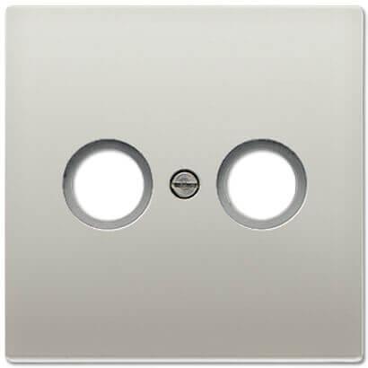 Накладка TV-FM розетки Jung LS 990 edelstahl ES2990TV