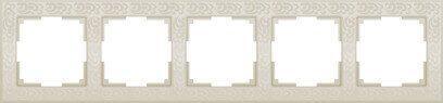 Рамка Werkel Flock на 5 постов слоновая кость WL05-Frame-05-ivory 4690389059384