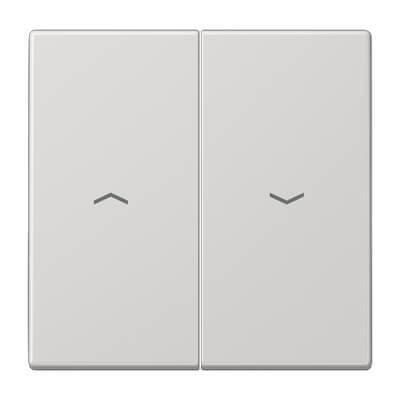 Клавиша двойная жалюзийная Jung LS 990 светло-серая LS995PLG