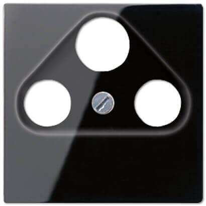 Накладка TV-SAT-FM розетки Jung A 500 черная A561PLSATSW