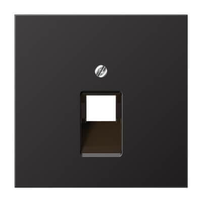 Накладка 1-ой наклонной телефонной/компьютерной розетки Jung LS 990 dark AL2969-1UAD