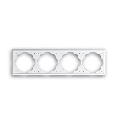 Рамка 4-постовая ABB Impuls альпийский белый 2CKA001754A4224