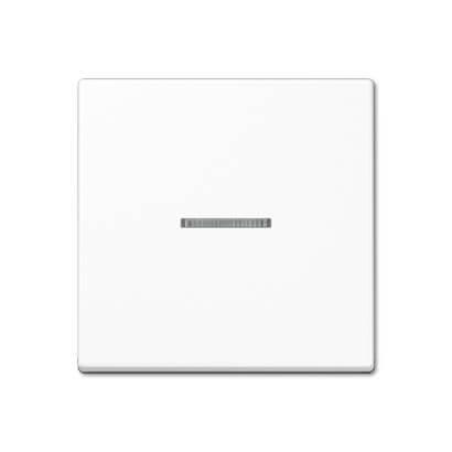 Накладка светорегулятора/выключателя нажимного с индикацией Jung A 500 белая A1561.07UWW