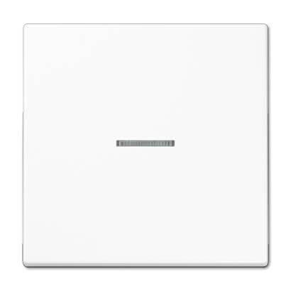 Накладка светорегулятора/выключателя нажимного с индикацией Jung LS 990 белая LS1561.07UWW