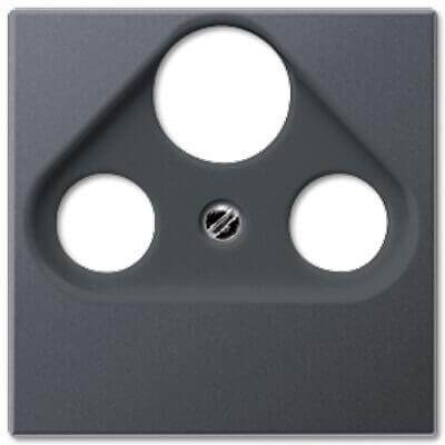 Накладка TV-SAT-FM розетки Jung A 500 антрацит A561BFPLSATANM
