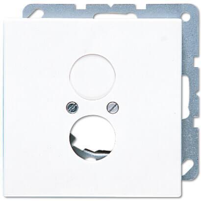 Накладка для 2-х акустических гнезд L2S Jung LS 990 белая LS962WW