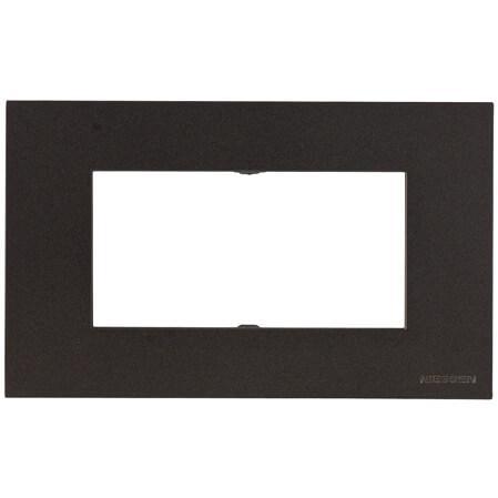 Рамка 4-модульная ABB Zenit итальянский стандарт антрацит 2CLA247400N1801