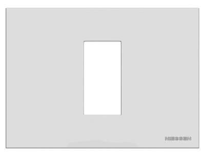 Рамка 1-модульная ABB Zenit итальянский стандарт серебро 2CLA247100N1301