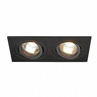 Светильник встраиваемый NEW TRIA 2 MR16 2х50Вт матовый черный 113482