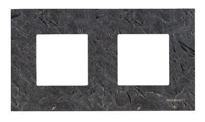 Рамка 2-постовая ABB Zenit сланец 2CLA227200N2201