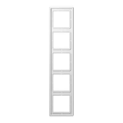 Рамка 5-постовая Jung LS 990 белая LS985WW