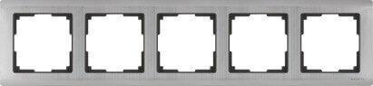 Рамка Werkel Metallic на 5 постов глянцевый никель WL02-Frame-05 4690389059322