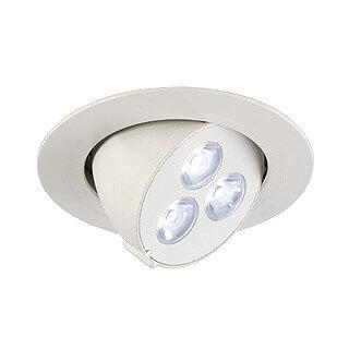 Светильник встраиваемый TRITON GIMBLE тепло-белый PowerLED 3x1W белый 113602