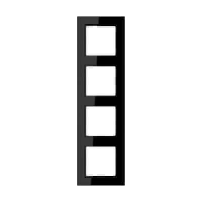 Рамка 4-постовая Jung A creation черная AC584SW