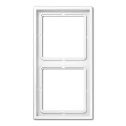 Рамка 2-постовая Jung LS 990 белая LS982WW