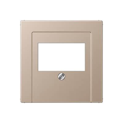 Накладка розетки TAE, моно/стерео-аудиорозетки Jung A 500 шампань A569PLTCH