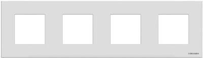 Рамка 4-постовая ABB Zenit альпийский белый 2CLA227410N1101