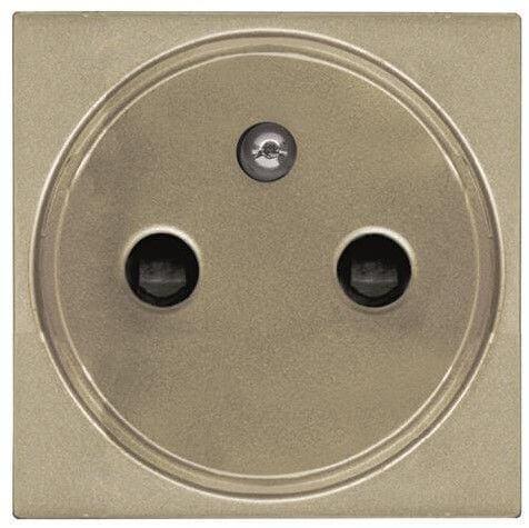 Розетка ABB Zenit с/з 16A 250V со шторками винтовой зажим французский стандарт шампань 2CLA228700N1901