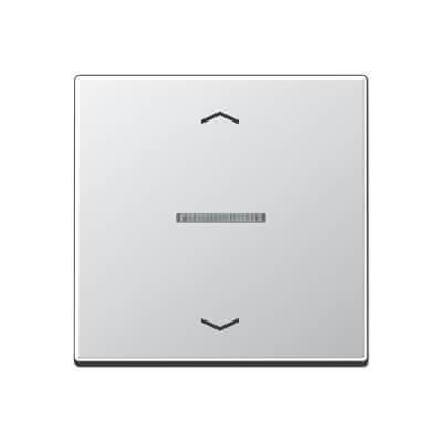 Накладка жалюзийного выключателя нажимного электронного Jung A 500 алюминий A5232AL