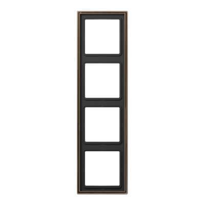 Рамка 4-постовая Jung LS 990 латунь antik ME2984AT