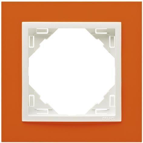 Рамка 1-постовая Efapel Logus 90 Animato оранжевый/лед 90910 TJG