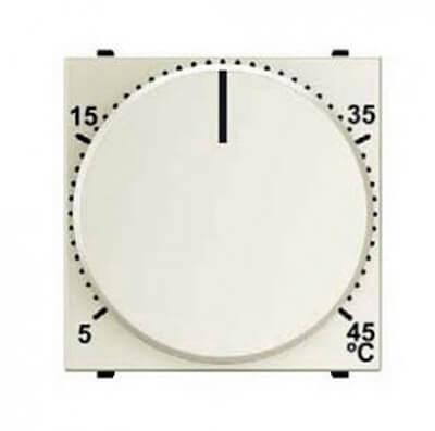 Терморегулятор теплого пола ABB Zenit с выносным датчиком альпийский белый 2CLA224030N1101