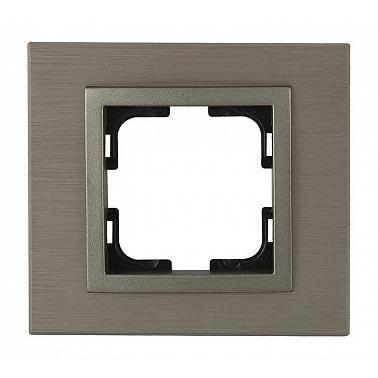 Рамка 1-постовая Mono Electric Style Aluminium бронза 107-810000-160