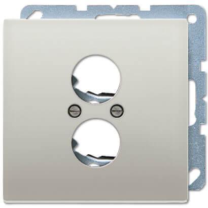 Накладка для 2-ой аудиорозетки Jung LS 990 edelstahl ES2962-2
