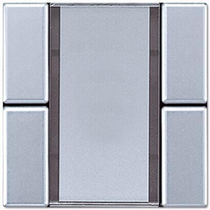 Радиопередатчик настенный 2 канальный Jung LS 990 алюминий AL42F