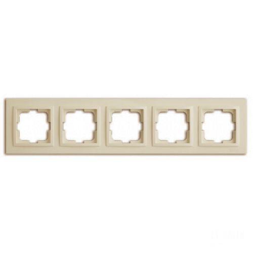 Рамка 5-постовая Mono Electric Despina крем 102-170000-164