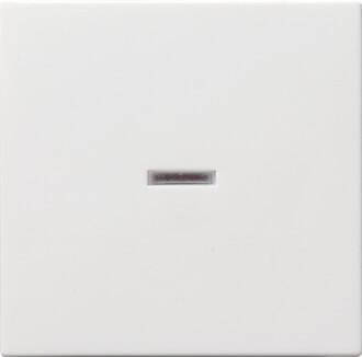 Лицевая панель Gira System 55 выключателя одноклавишного с подсветкой чисто-белый шелковисто-матовый 029027