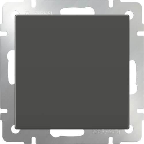 Перекрестный переключатель Werkel одноклавишный серо-коричневый WL07-SW-1G-C 4690389073601