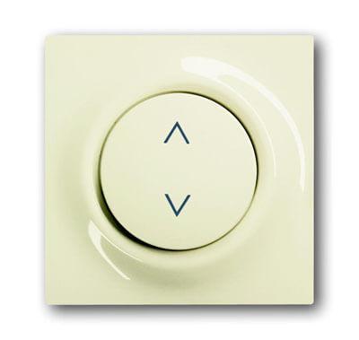 Лицевая панель ABB Impuls выключателя электронного Busch-Jalousiecontrol слоновая кость 2CKA006430A0337 