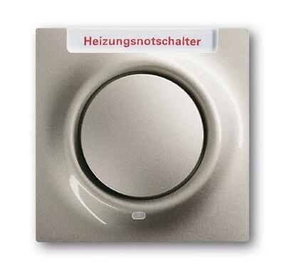 Лицевая панель ABB Impuls выключателя одноклавишного с подсветкой маркировкой HNS шампань-металлик 2CKA001753A6612
