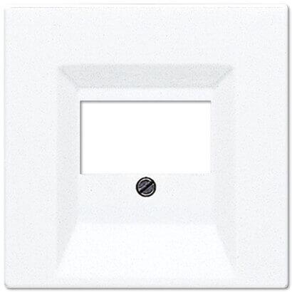 Накладка розетки ТАЕ, моно/стерео-аудиорозетки, комбинированной вставки Jung LS 990 белая LS969TWW