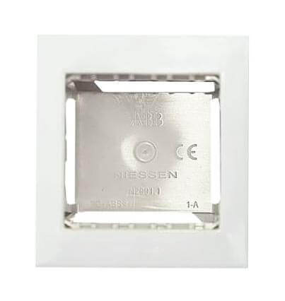 Коробка для накладного монтажа 1-постовая ABB Zenit альпийский белый 2CLA299110N1101