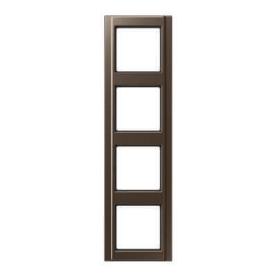 Рамка 4-постовая Jung A 500 мокка A584MO