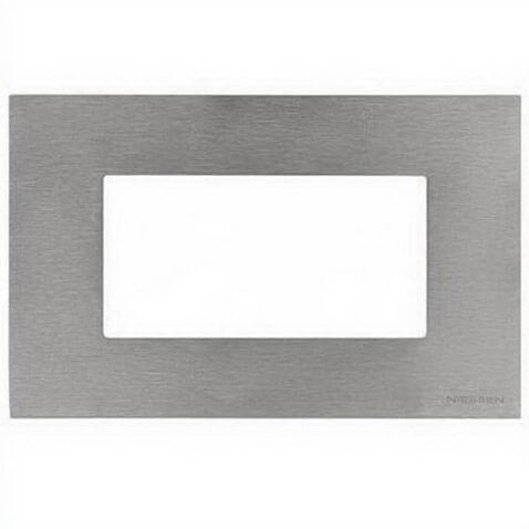 Рамка 4-модульная ABB Zenit итальянский стандарт сталь 2CLA247400N4001