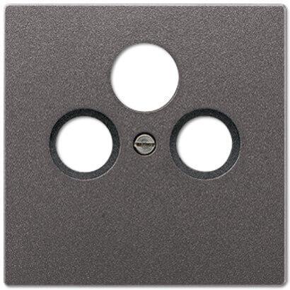 Накладка TV-SAT-FM розетки Jung LS 990 антрацит AL2990SATAN