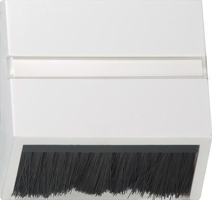 Лицевая панель Gira System 55 приборов с квадратной панелью наклонным выходом чисто-белый шелковисто-матовый 068227