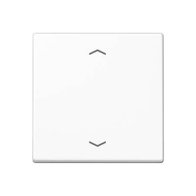 Накладка жалюзийного выключателя нажимного электронного с ДУ (радио) Jung A 500 белая A5232FWW