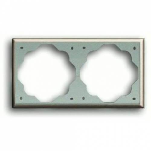 Рамка 2-постовая ABB Impuls шампань-металлик 2CKA001754A2528