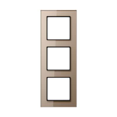 Рамка 3-постовая Jung A creation стекло шампань AC583GLCH