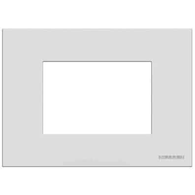 Рамка 3-модульная ABB Zenit итальянский стандарт серебро 2CLA247300N1301